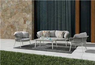 Grey kòd jaden sofa mete